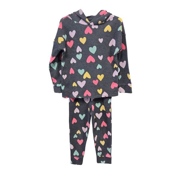 Garanimals Other - 5/$25 Heart Print Hoodie and Jogger Set - Garanimals - 4T